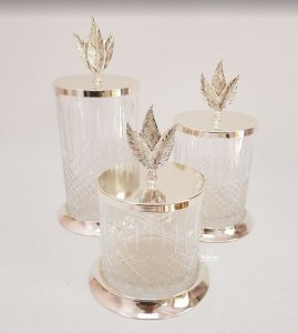 Gold 3 piece containers