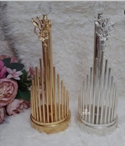 Decorative paper towel holder metal made