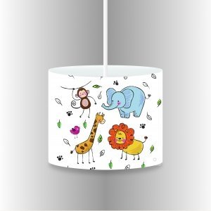 Children's bedroom set 7 pcs modern style "Animal's world"