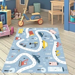 Children's bedroom set 7 pcs modern style "Cars & Slope"